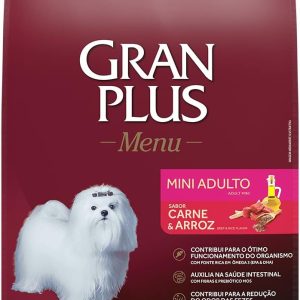 Granplus Ração Para Cães Adultos Gran Plus Mini Carne E Arroz 15 Kg