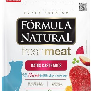 Ração Fórmula Natural Fresh Meat Sabor Carne para Gatos Adultos Castrados - 7kg
