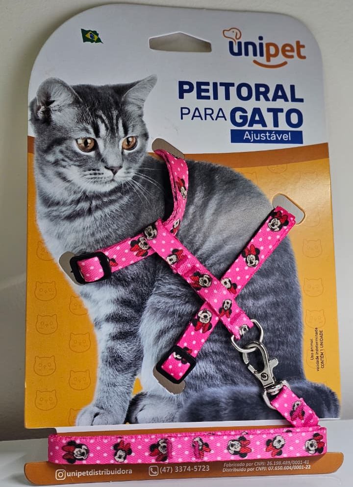 Peitoral Gato Ajustável (Tam Unico)