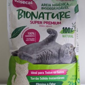 Areia Higiênica Biodegradável (Grãos Médios)